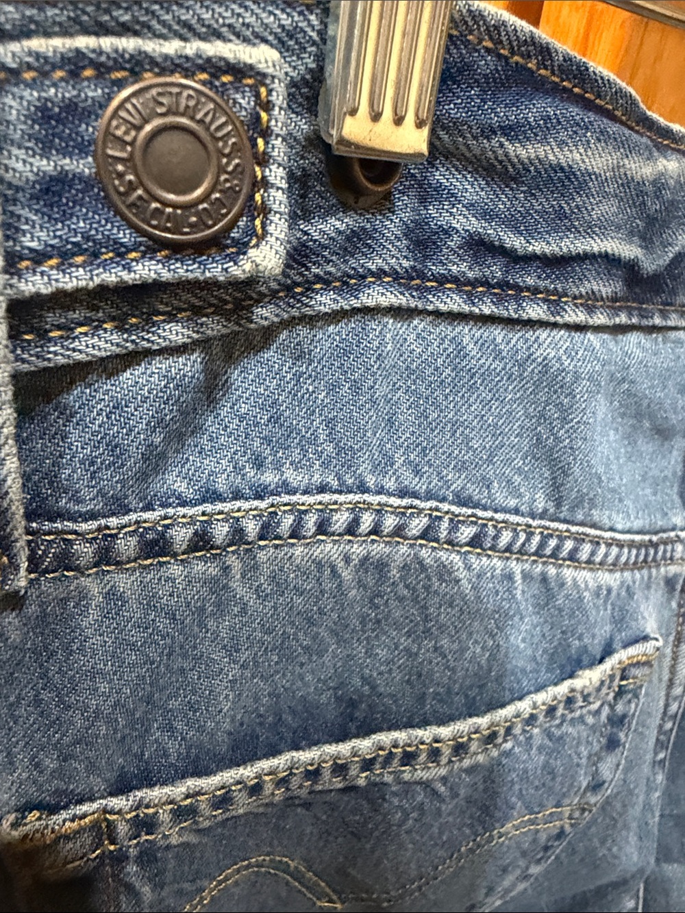 Levi's Faded Blue Wide-Leg jeans - Picture 7 of 8
